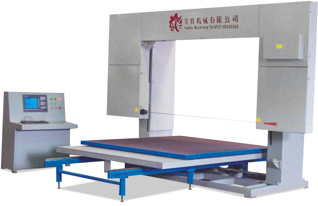 Digital controlled foam shape-cutting machine